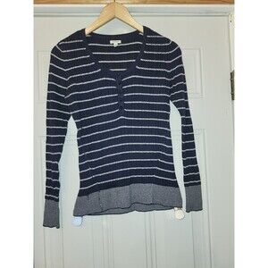 Y2K Juniors Sonoma Petite Medium Long Sleeve Striped Shirt